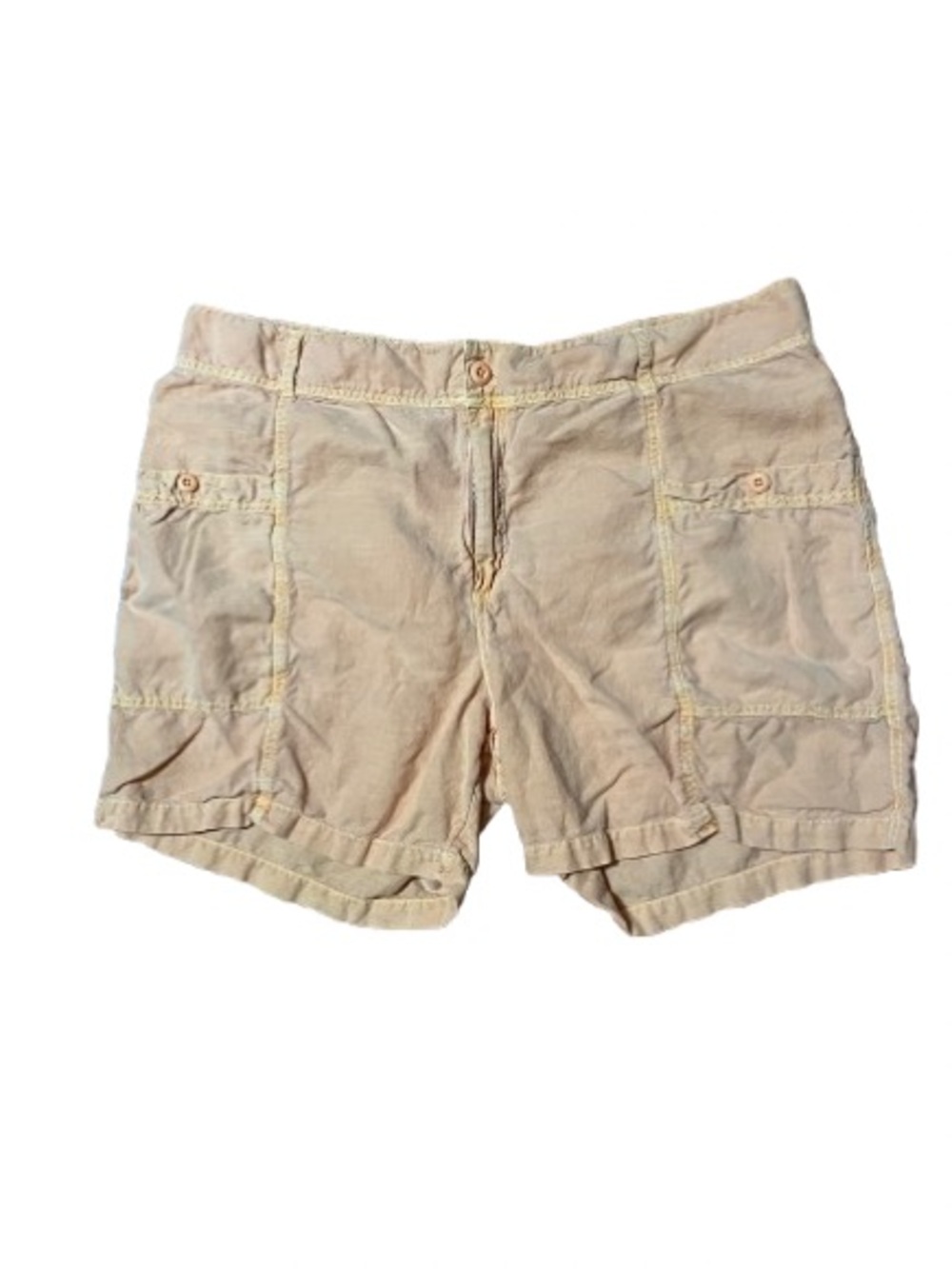 Sundance Linen Blend Lightweight Women's Cargo Shorts Size XL